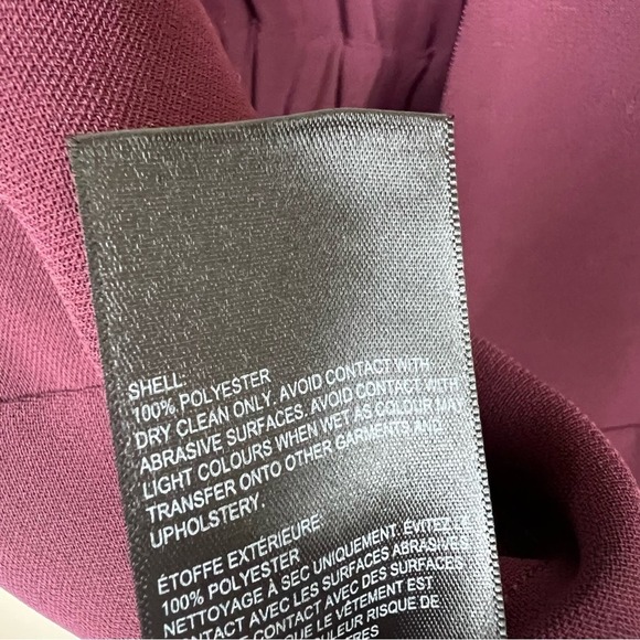 Whistles Devyn Crepe Jumpsuit 6 Burgundy Women’s - Picture 12 of 12